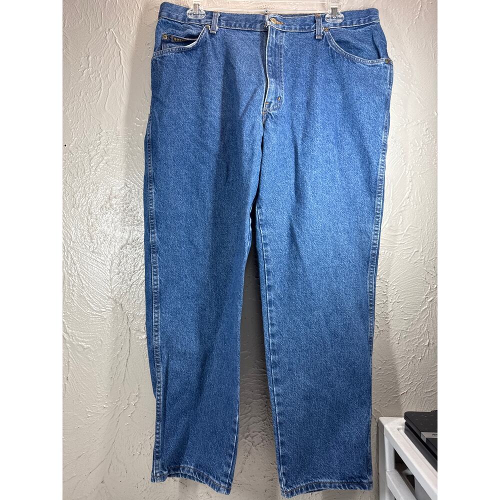 Vintage HIS Jeans Mens Blue Denim‎ Cotton 90s Y2K Skater Baggy Size 40 x 30